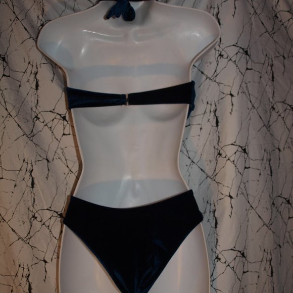 SWIMSUIT NEW Blue Velvet BY ZAFUL FOREVER YOUNG SIZE 6 - Picture 5 of 9